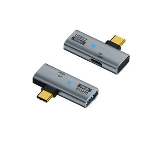 <span class=keywords><strong>Convertidor</strong></span> USB 3.2 2 en 1, PD100W, Portátil, Tipo C a Tipo C Hembra, Puerto <span class=keywords><strong>de</strong></span> Carga Rápida PD, Adaptador Universal OTG USB C - Product Image 1