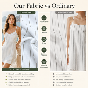 Tissu 100% Lin, Coton et Bambou en Gros pour l'Industrie du Vêtement - Vente Directe d'Usine - Tissu pour Robe Femme - Product Image 5