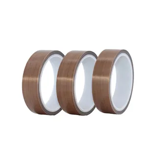 Cintas de Tela de Vidrio PTFE Multitamaño LBX de 1/2'', 3/4'', 1'', 2'', <span class=keywords><strong>33</strong></span> pies, 0.18mm, Cinta Adhesiva de Fibra de Vidrio PTFE para Alta Temperatura - Product Image 4