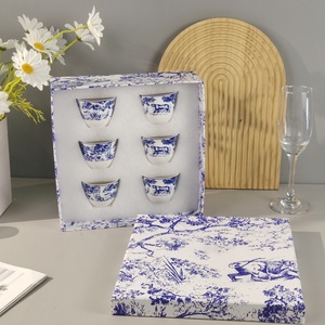 Service à thé en porcelaine fine nordique concentré 6 tasses à prix réduit - Product Image 4