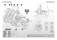 Rovattipump Pompe à eau pour tracteur avec accouplement et protections S3K100H/3E