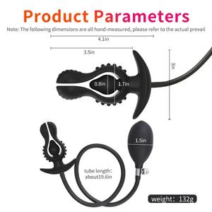 Aufblasbarer Analplug für Damen, dehnbares Sexspielzeug, Massagegerät zur Stimulation, Masturbatoren, aufpumpbarer Butt-Plug - Product Image 6