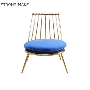 Nuevo diseño de oro Color cobre marco de acero inoxidable Cantori Aurora hecho bajo sillón - Product Image 1