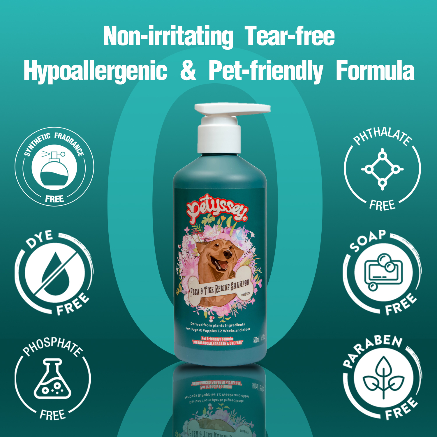 Private Label Organic Dog & Cat Shampoo – Paraben-Free Eco-Friendly Pet Shampoo for Gentle Coat Care - View 3