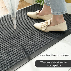 Nhiệm Vụ Nặng Nề Chống-Trượt Thương Mại Cửa Thảm Sàn Gân Đấm Lối Vào Có Thể Giặt Polyester Cho Nhà Hoặc Khách Sạn Phong Cách Hiện Đại - Product Image 2