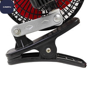 Kipas Pendingin Mobil Osilasi CARFU 6 Inci <span class=keywords><strong>12v</strong></span> 2 Kecepatan dengan Klip dan Colokan Pemantik Rokok untuk Truk RV - Product Image 5