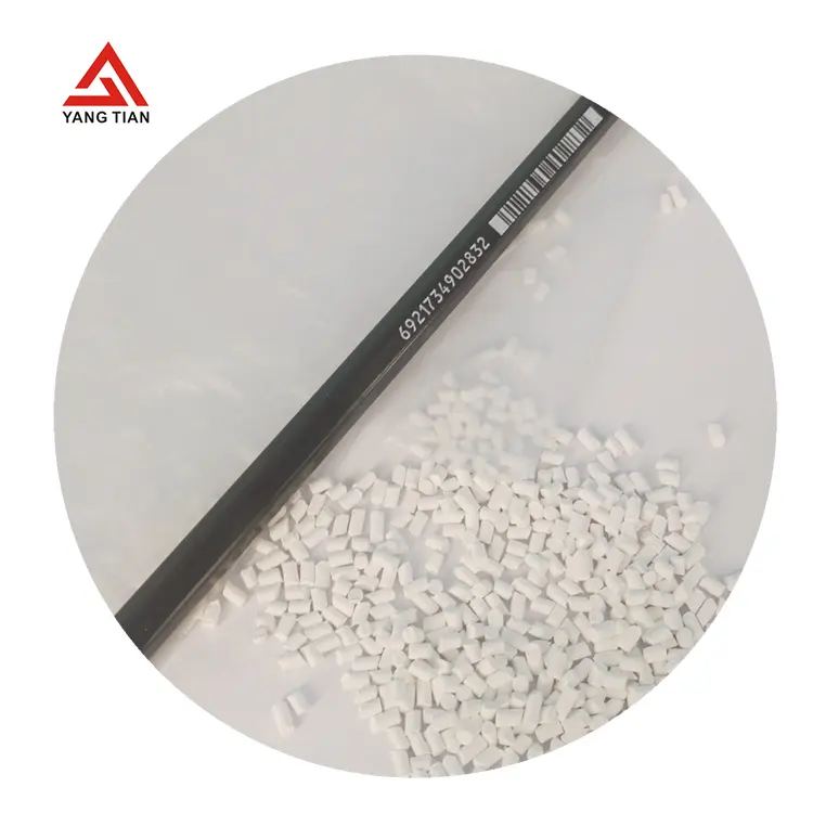 PP PE PET ABS PLA EVA Bulk Plastic Material Filler Pellets White Color Plastic Masterbatch