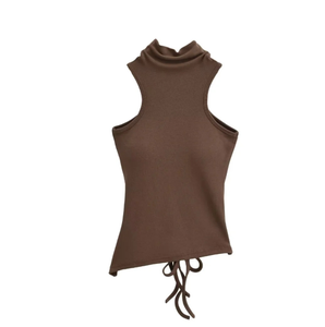 Canottiere attillate Sexy da donna con 2024 a collo alto 2673 Runwaylover - Product Image 4