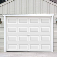 Panneau sandwich isolé en plexiglas trempé couleur acier de style européen pliable automatique pour porte de garage pour entrepôt