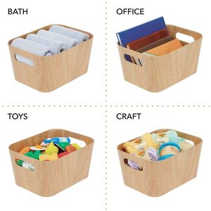 Contenedor de almacenamiento de alimentos Bin con asas-para la cocina despensa gabinete refrigerador/congelador-Estrecho para aperitivos producir hortalizas - Product Image 3