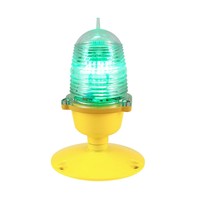Helipad cahaya hijau/kuning pilihan Omnidirectional ≤ 3W daya 165x165x241mm desain kompak