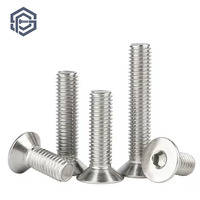 Vis à tête cylindrique à six pans creux en acier inoxydable 304/316 DIN7991, vis hexagonale Csk M3 M4 M5 M6 M8 M10 M12 M16, filetage standard, Shuopin