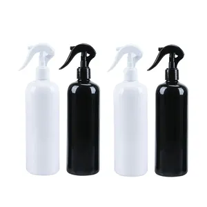 Black White Plastic trigger Water Spray Bottles Fine Mist Sprayers 6oz 8oz 16oz Refillable Hairdressing Hair Home Salon Tools