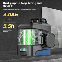 Niveau laser industriel Dongcheng FF-12LE2 4D 360 degrés 12 lignes à lumière verte haute précision infrarouge à forte luminosité pour lignes fines