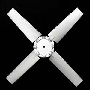 Ventilateur en plastique à flux axial du fabricant OEM avec 4 pales en nylon pour compresseurs d'air - Product Image 6