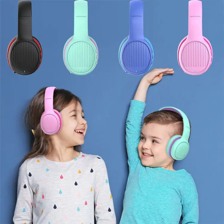Customized Anti Noise Cancellation Blocking Cancelling Children Baby Child Head Set Codless BT Wireless Kids Headphones Headset