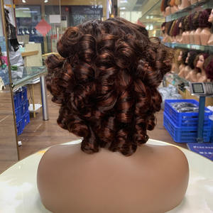 Perruque Funmi Super Double Drawn, perruques bouclées rebondissantes en cheveux vierges bruts, perruques en cheveux humains avec fermeture en dentelle 5x5 - Product Image 4