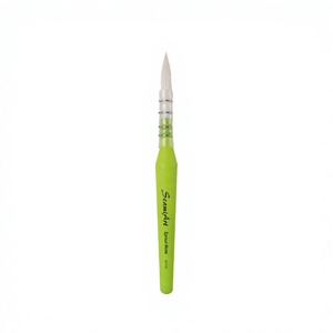 SeamiArt Artist <b>Paint</b> Brush <b>Wood</b> Handle Wool Hair Watercolor Brush Travel Drawing <b>Pen</b> Plastic Tube Packaging/ Christmas Gift - Product Image 2