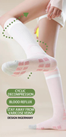 Chaussettes de compression personnalisées pour mollets, antidérapantes, à tube long, à pression