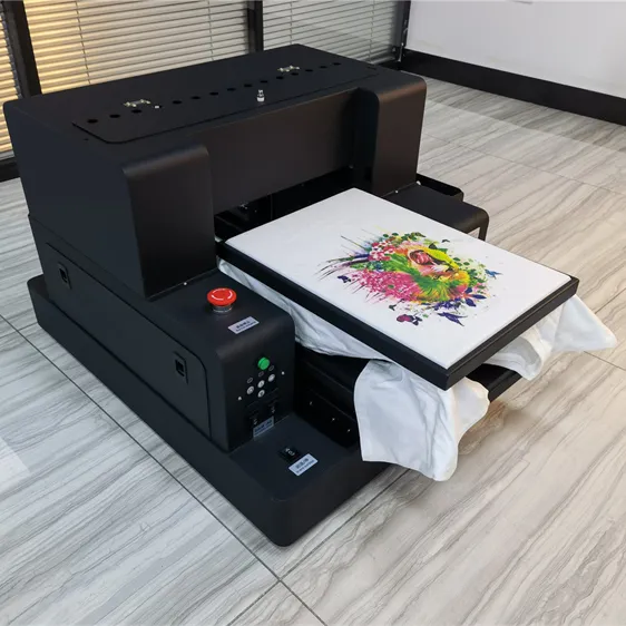 Imprimante Uv Dtf de haute qualité Machine d'impression de t-shirts Vêtement A3 DTG Imprimante de t-shirts multifonctionnelle