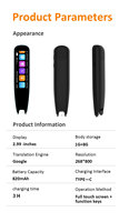 S6 Pro Smart AI Scanning Pen Écran tactile Lecteur numérique Fonction de réponse Traducteur OCR multilingue pour les étudiants