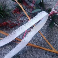 Bande élastique demi-ronde 1320/1.0 en soie légère tricotée ordinaire pour sous-vêtements, vêtements, accessoires de col à revers