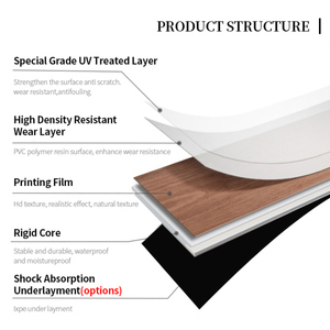 180*1220mm <strong>PVC</strong> Vinyl Floor Waterproof SPC Plastic <strong>Flooring</strong> - Product Image 5