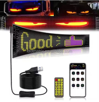 1696 LED-Matrix-Pixel-Panel USB 5V Flexibles Adressierbares RGB-Muster Graffiti Lauftext Animation LED-Matrix-Panel für Auto