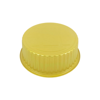 Bol en aluminium rond doré de 3000 ml, robuste, résistant à la chaleur, jetable, grande capacité, pour barbecue, cuisson, plats à emporter