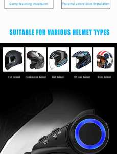 Casque d'intercom Bluetooth universel pour moto 6 Riders avec partage de <span class=keywords><strong>musique</strong></span> et suppression du bruit - Product Image 5