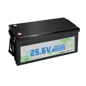Batterie lithium-ion 25,6 V 200 Ah LiFePO4 étanche pour stockage d'énergie solaire - Product Image 2