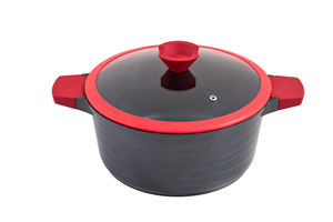 Ensemble de 10 casseroles et poêles antiadhésives en aluminium moulé sous pression avec fond à <span class=keywords><strong>induction</strong></span>, revêtement granit, directement de l'usine - Product Image 4