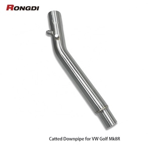 Tubo de Escape de Alto Rendimiento Rongdi de 200 Celdas con Catalizador para VW Golf MK8R, Acero Inoxidable 304, 1.5 mm de Espesor, con Protección Térmica - Product Image 2