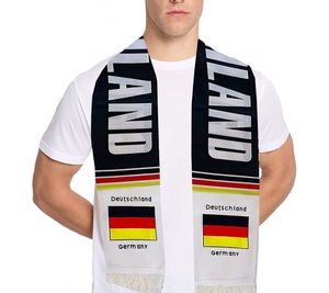 Écharpe en satin polyester pour les fans de football, Coupe USA-Canada-Mexique, Angleterre, Brésil, <span class=keywords><strong>France</strong></span> - Product Image 5
