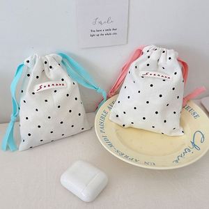 Wholesale OEM Custom Printed Cotton Drawstring Pouch <b>Bag</b> 100% Organic Cotton <b>Packaging</b> <b>Bag</b> Eco-Friendly Storage Gift <b>Bag</b> - Product Image 3
