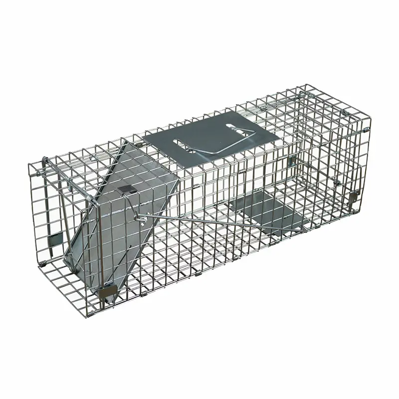 Объемная стальная ловушка для животных, клетка для контроля живых грызунов, 32 дюйма