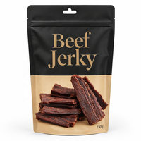 Sachet Stand Up Haute Barrière Personnalisé Emballage Viande Séchée Beef Jerky Snacks Alimentaires Prix Usine