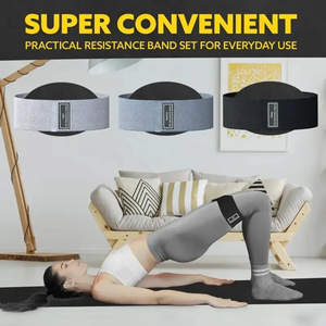 Band Resistance Yoga Gym Olahraga Fitness Workout dari Kain Polyester dengan Logo Custom - Product Image 5