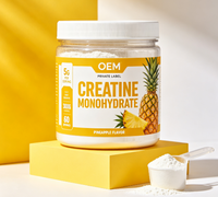 Créatine monohydrate en poudre OEM 300g Haute pureté Complément alimentaire pour adultes Croissance musculaire Énergie Soutien immunitaire Sans saveur