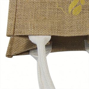 High Quality <b>Small</b> Beach Tote <b>Shopping</b> Bag Reusable Eco Natural Jute Gift Bag Print Abaca Tote Bag for Women - Product Image 5