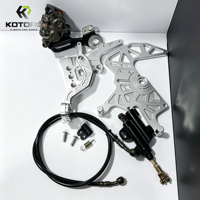 Kit de frein KOTORQ Surron Ultra Bee, pédale de frein à main, double étrier, conversion de frein arrière, support CNC, mise à niveau pour moto électrique tout-terrain