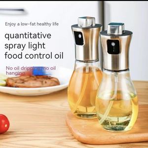 200 ml Yeniden Kullanılabilir Cam Yağ Atomizeri Yemeklik Yağ Sprey Şişesi Basınçlı Çalışan Model Ekstra Sızma Zeytinyağı Dağıtıcı Yemeklik Sprey - Product Image 3