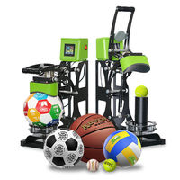 Presse à chaud semi-automatique 2 en 1 pour l'impression de logos sur ballons de football, de volley-ball, de tennis, de golf, de basketball et de casquettes