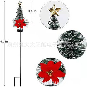 Solar Christmas <b>Tree</b> Iron <b>LED</b> Lights Multicolor Waterproof Outdoor Garden Decor - Product Image 5
