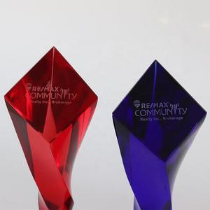 Su misura anni anniversario premi aziendali di cristallo trofeo di cristallo premi e trofei - Product Image 3