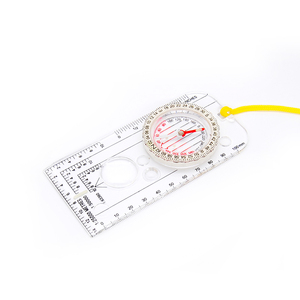 Brújula luminosa portátil de mano, placa Base acrílica, regla de escala, lupa, senderismo al aire libre, herramienta de topografía de mapa conveniente - Product Image 1