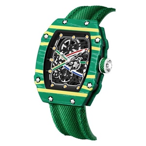 Nouvelle montre à quartz en métal pour homme, forme baril de vin, bracelet en nylon, étanche, vente en gros 2026 - Product Image 6