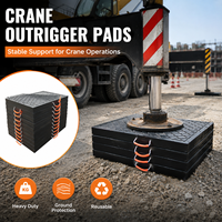 Plaque de support de grue de camion en UHMWPE pour grue à flèche, pompe à béton, caravane, pieds de support, levage sécurisé