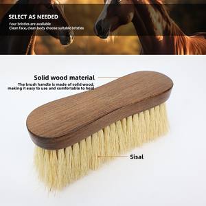 Cepillo de <span class=keywords><strong>Baño</strong></span>/Masaje con Mango de Madera Sólida para <span class=keywords><strong>el</strong></span> Cuidado de Caballos, Limpieza de Cola, Herramienta de Belleza y Limpieza Equina - Product Image 4
