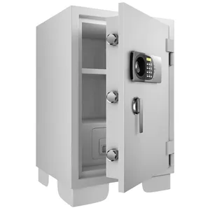 Bank deposit secure home office fire box 2 key locks cabinet document fireproof safe